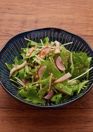 水菜のごまドレサラダ-レシピのメイン写真