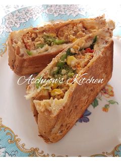 簡単!ミートローフでホットサンド-レシピのメイン写真