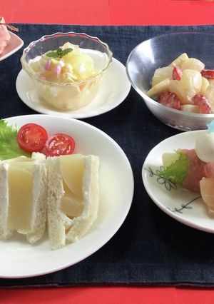 ♡桃の節句に桃缶使って可愛い4品♡-レシピのメイン写真