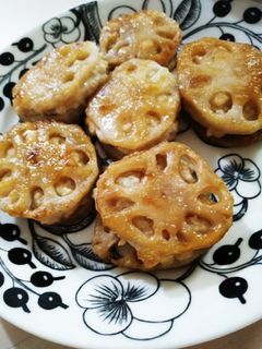 簡単に♪蓮根はさみ焼き!-レシピのメイン写真