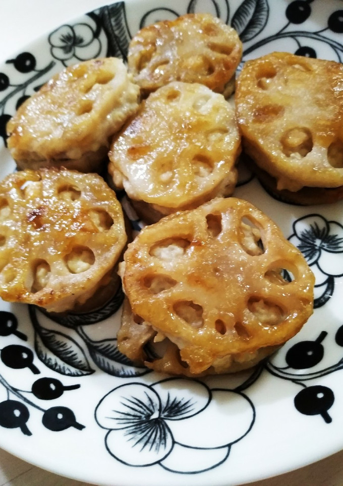 簡単に♪蓮根はさみ焼き！-レシピのメイン写真