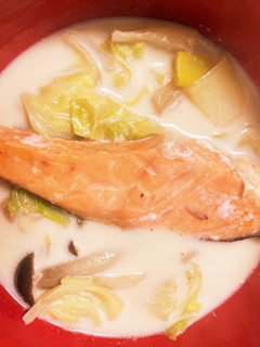 材料入れるだけ・鮭の和風ミルク煮-レシピのメイン写真