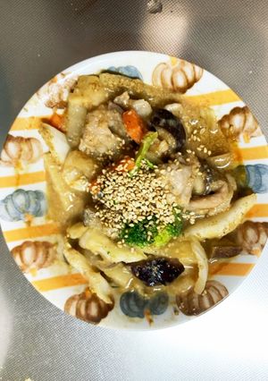 簡単ピリ辛味噌炒め味豚こま大根青椒肉絲風-レシピのメイン写真