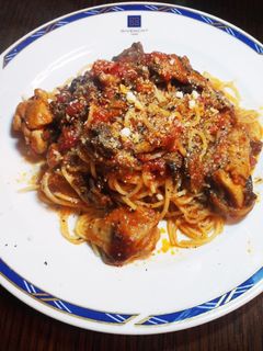簡単☆鶏肉とマッシュルームのトマトパスタ-レシピのメイン写真
