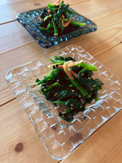 桜エビが香ばしい◎ほうれん草和え-レシピのメイン写真