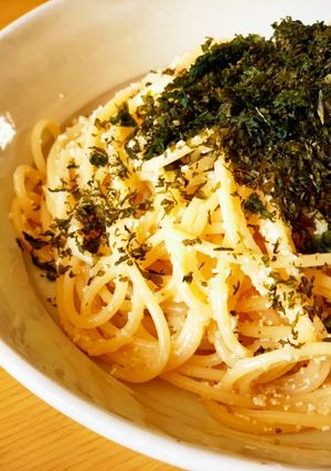 ひと味違う！はばのりたらこバターパスタ-レシピのメイン写真