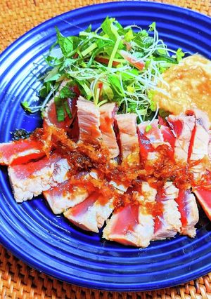 キハダマグロの湯引き漬け-レシピのメイン写真
