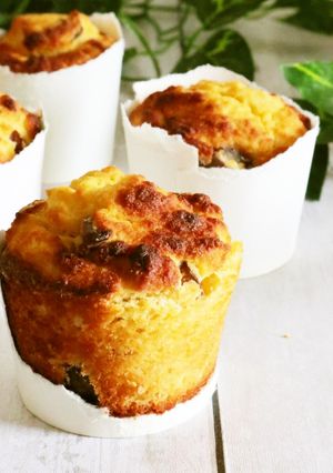 おからパウダーで作る！栗のカップケーキ-レシピのメイン写真