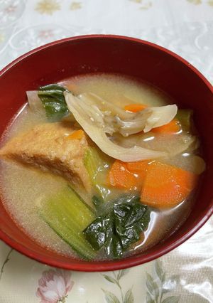 私の野菜の具沢山味噌汁-レシピのメイン写真