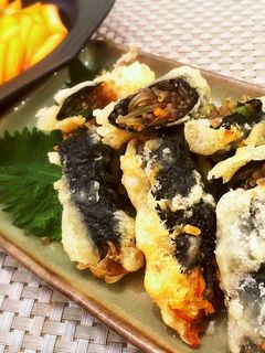 キンマリ♡韓国風春雨入り海苔巻き天ぷら-レシピのメイン写真