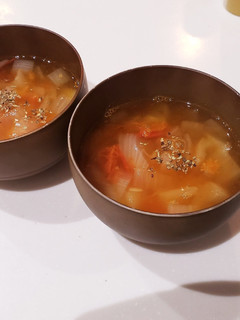 新たまねぎとミニトマトのスープ-レシピのメイン写真