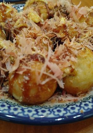 パン粉で中やわらか、たこ焼き-レシピのメイン写真