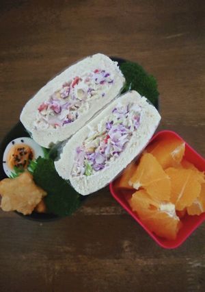 JK☆カラフルコールスローサンド弁当♪-レシピのメイン写真