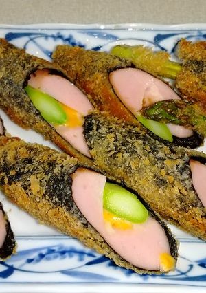 魚肉ソーセージのチーズアスパラ揚げ-レシピのメイン写真