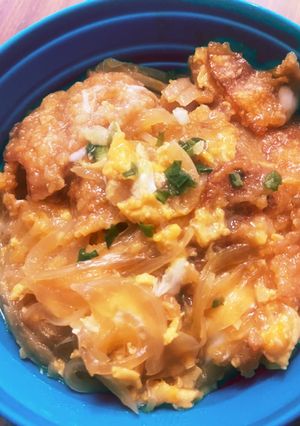 イカ天卵とじ丼-レシピのメイン写真