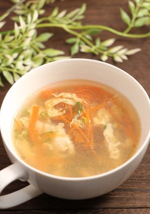 簡単！人参たまご中華スープ-レシピのメイン写真