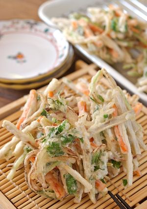 サクサク揚がる！野菜のかきあげ by 鈴木美鈴 【クックパッド】 簡単おいしいみんなのレシピが392万品