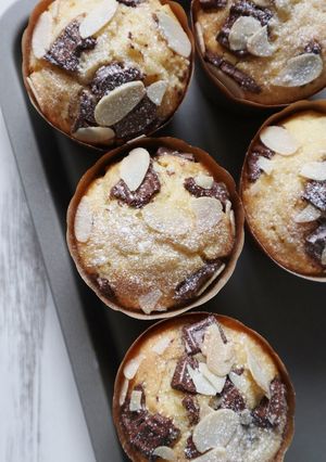 HM使用で簡単♪チョコとバナナのマフィン-レシピのメイン写真