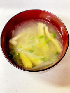 大根 油揚げ 豆苗の味噌汁^^-レシピのメイン写真