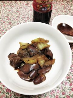 野菜と鶏レバーのウスターソース煮-レシピのメイン写真