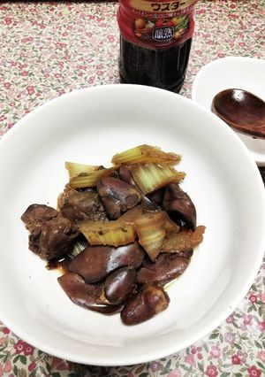 野菜と鶏レバーのウスターソース煮-レシピのメイン写真