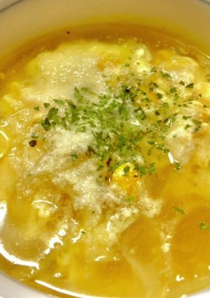 フワフワたまごのオニオンスープ-レシピのメイン写真