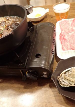 アワビのすき焼き-レシピのメイン写真