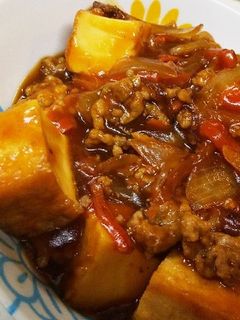 酢豚風。厚揚げ酢豚-レシピのメイン写真