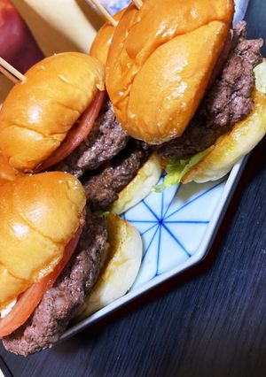 細切れ肉から作るハンバーガー-レシピのメイン写真