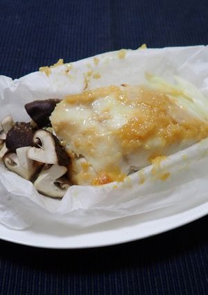 スズキのホイル包み蒸し（生姜味噌）-レシピのメイン写真