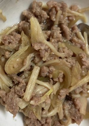 レンジで簡単そぼろ牛丼風-レシピのメイン写真