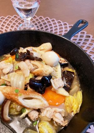 シロさんの豚肉とちくわで八宝菜風-レシピのメイン写真