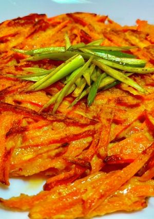 No3004ニンジンガレットお好み焼き風-レシピのメイン写真