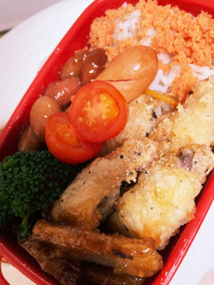 簡単、塩唐揚げ弁当-レシピのメイン写真