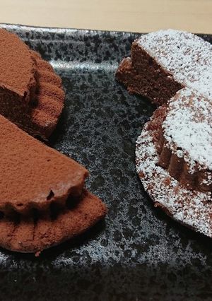 材料2つ+α、1対1の大人のチョコケーキ-レシピのメイン写真