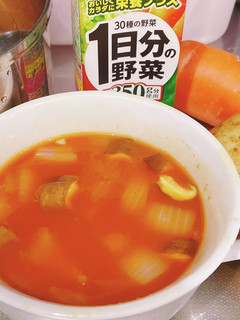 伊藤園1日分の野菜でさっぱり野菜スープ-レシピのメイン写真