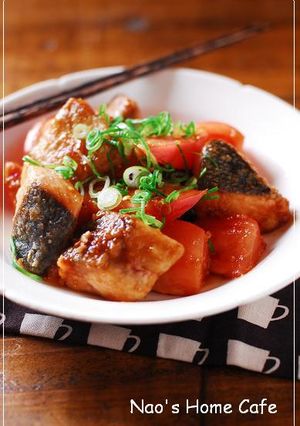鮭とトマトの生姜醤油炒め-レシピのメイン写真