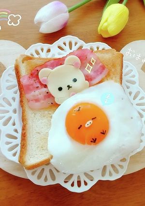 コリラックマのお目覚めトースト♡-レシピのメイン写真