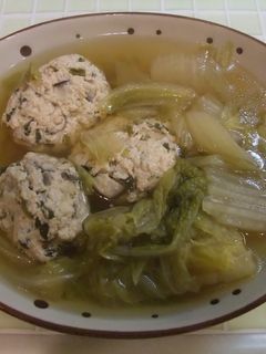 ふわふわ鶏団子と白菜のスープ-レシピのメイン写真
