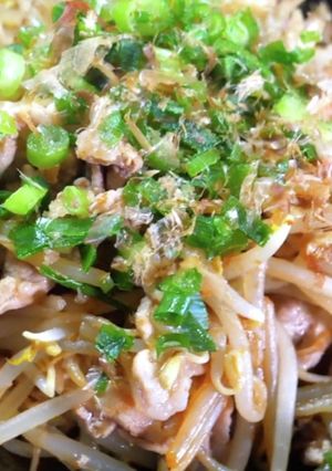 大活躍おかず！豚肉ともやしの梅肉炒め♬-レシピのメイン写真