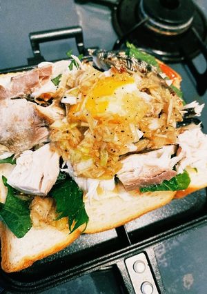 ホットサバサンド-レシピのメイン写真