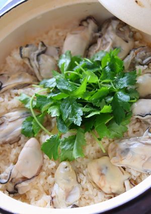 土鍋で作るふっくら牡蠣ご飯♡-レシピのメイン写真