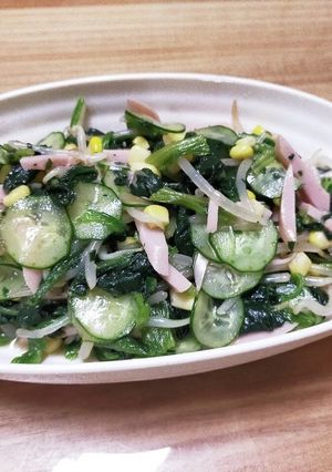 簡単！冷凍ほうれんそうでグリーンサラダ-レシピのメイン写真