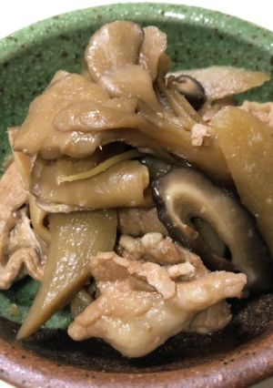 豚肉ごぼうきのこのしぐれ煮☆-レシピのメイン写真