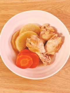 手羽元大根にんじんの煮物-レシピのメイン写真