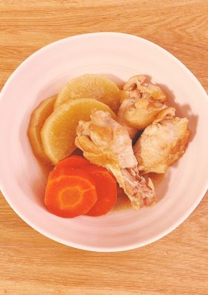 手羽元大根にんじんの煮物-レシピのメイン写真