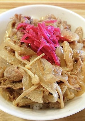 我が家の牛丼-レシピのメイン写真