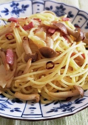 ベーコンきのこ★ペペロンチーノ-レシピのメイン写真