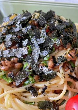 カレー風味の納豆パスタ-レシピのメイン写真