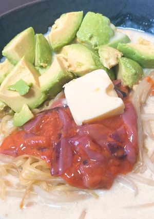 簡単アレンジ!塩辛豆乳ラーメン-レシピのメイン写真